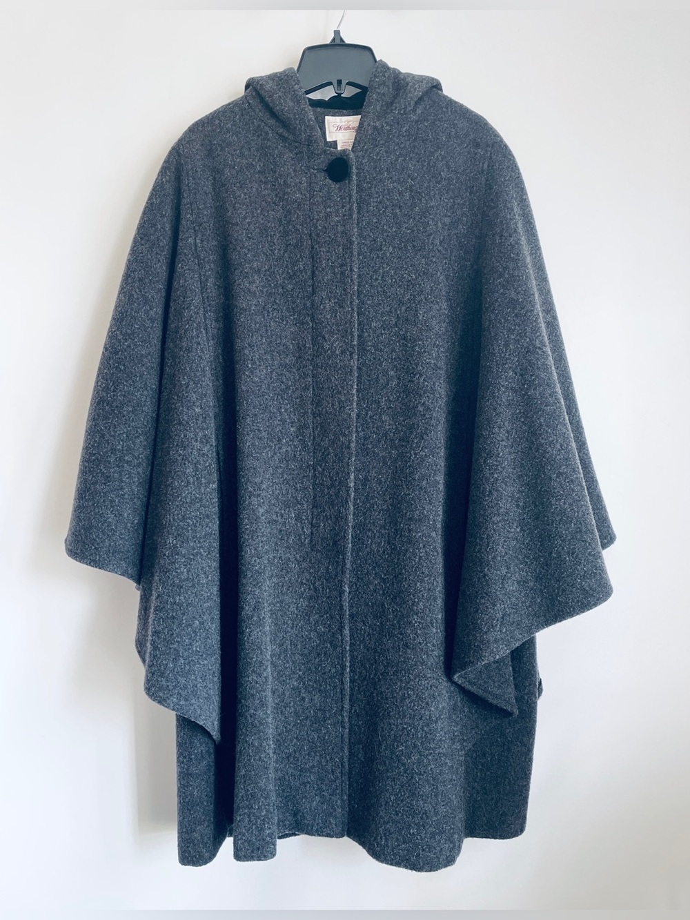 Size L Worthington Wool Cape Coat - Gray